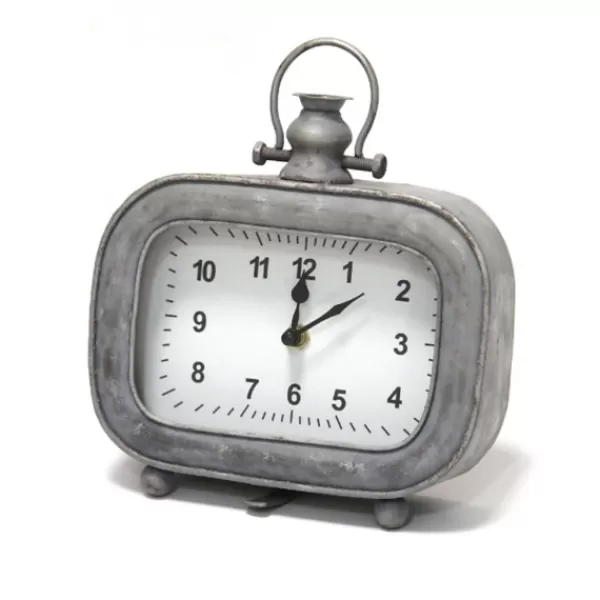 Decorative Accents-Kirkland's Home Vintage Galvanized Tabletop Clock