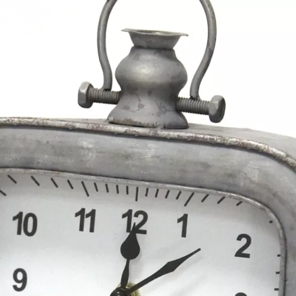 Decorative Accents-Kirkland's Home Vintage Galvanized Tabletop Clock