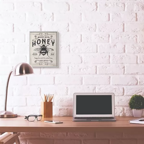 Wall Quotes & Signs-Kirkland's Home Vintage Honey Bee Framed Wall Plaque Ivory