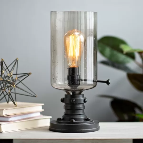 Table Lamps-Kirkland's Home Vintage Industrial Edison Bulb Uplight Gray