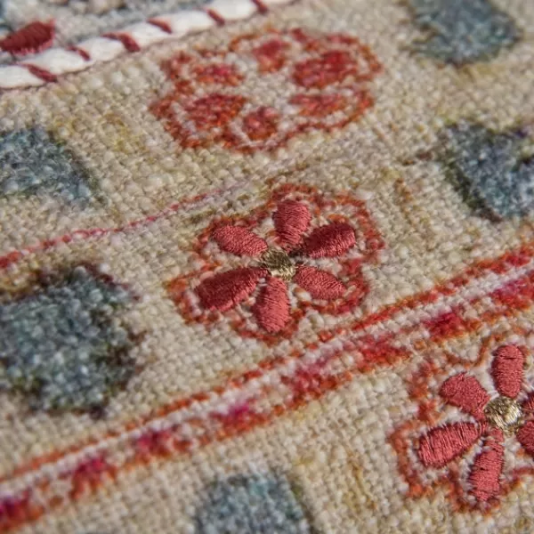 Pillows-Kirkland's Home Vintage Prints Cotton Lumbar Pillow Multi