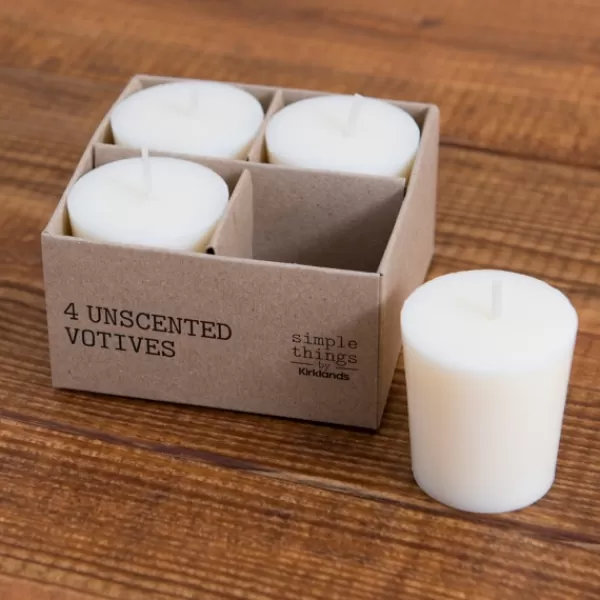 Candles-Kirkland's Home Votive Candles, Set Of 4 Ivory