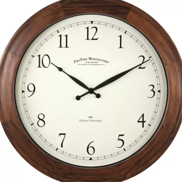 Clocks-Kirkland's Home Walnut Garrison Wooden Wall Clock