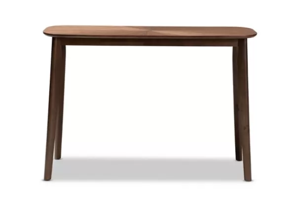 Console Tables-Kirkland's Home Walnut Wood Frame Splayed Legs Console Brown