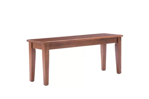 Dining Chairs-Kirkland's Home Walnut Wooden Dining Bench Brown