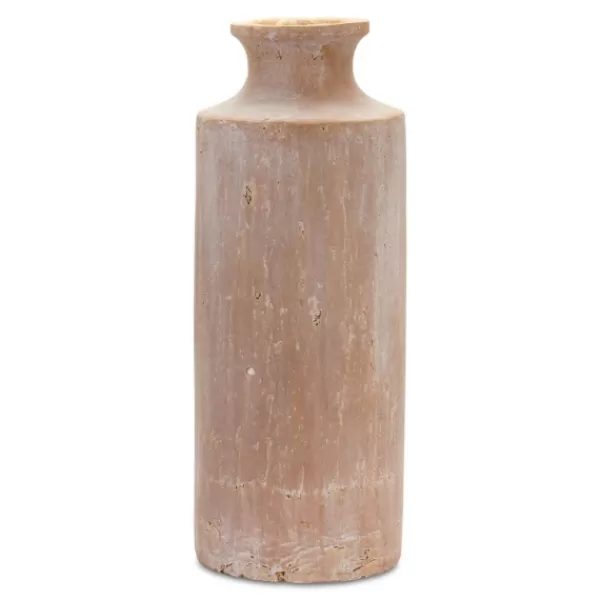 Vases-Kirkland's Home Warm Beige Terracotta Vase Tan