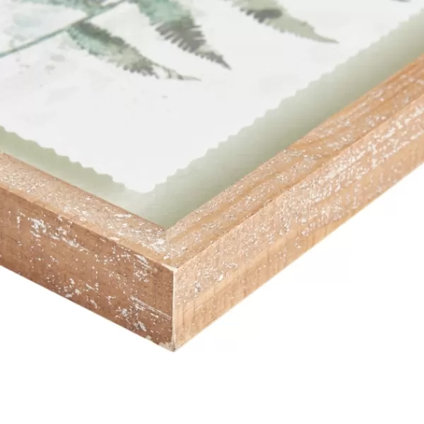 Framed Art-Kirkland's Home Watercolor Ferns 2-Pc. Framed Wall Art Green/White/Brown