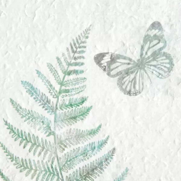 Framed Art-Kirkland's Home Watercolor Ferns 2-Pc. Framed Wall Art Green/White/Brown