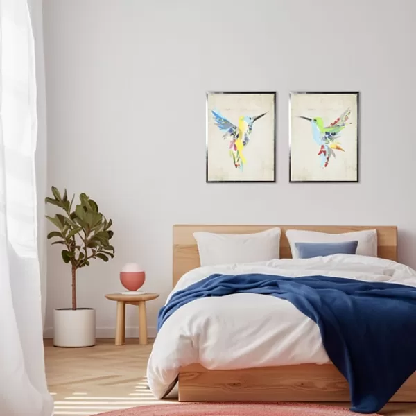 Framed Art-Kirkland's Home Watercolor Hummingbird Framed Art Print Multi