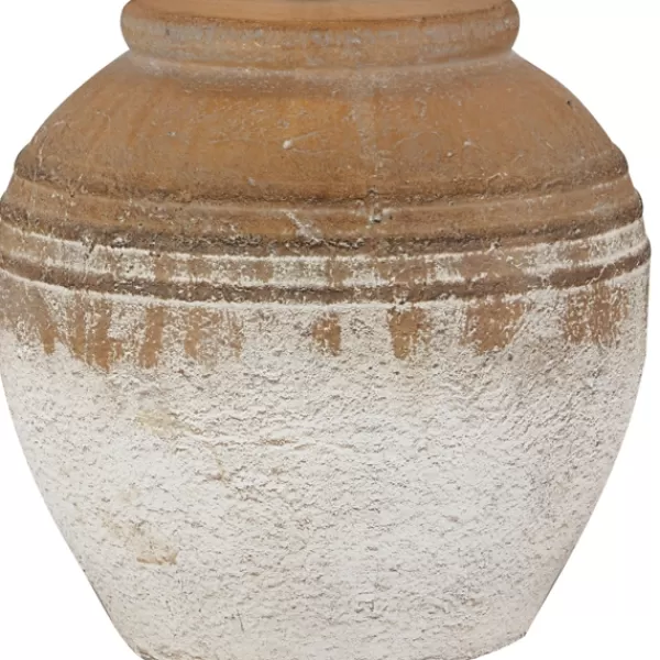 Table Lamps-Kirkland's Home Weathered Clay Ceramic Table Lamp White