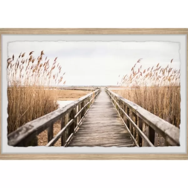 Framed Art-Kirkland's Home Weekend Vibes Framed Art Print Gray/Tan