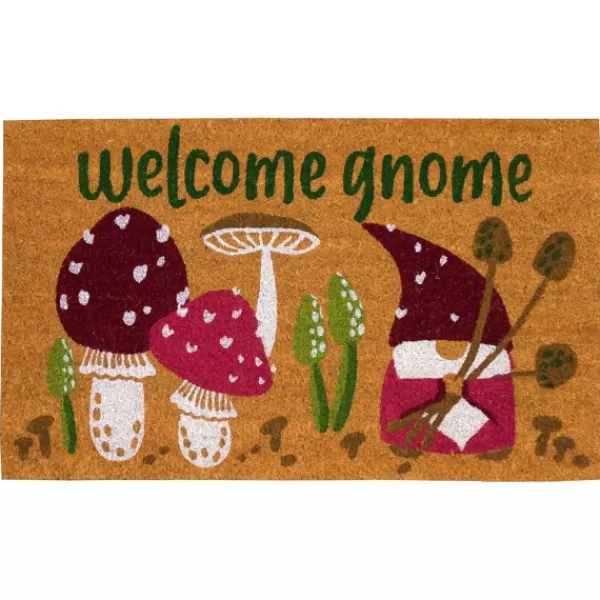 Doormats-Kirkland's Home Welcome Gnome Doormat Tan