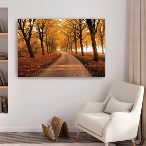 Canvas Art-Kirkland's Home Well Traveled Giclee Canvas Art Print Orange/Brown/Multi