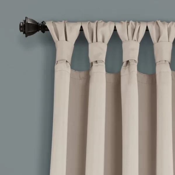 Curtains & Drapes-Kirkland's Home Wheat Knotted Curtain Panel Set, 84 In. Tan