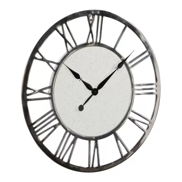 Clocks-Kirkland's Home White Cambrie Ceramic Wall Clock