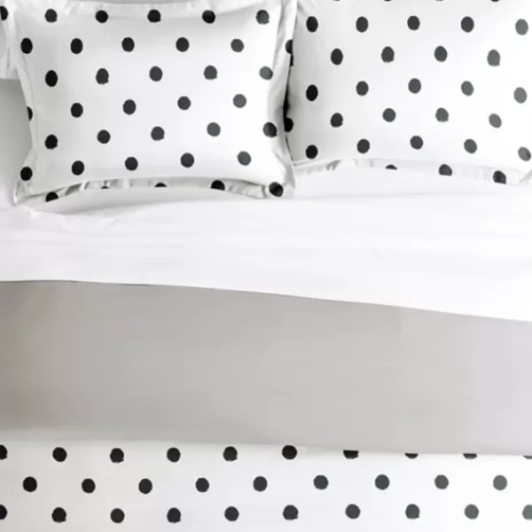 Duvets-Kirkland's Home White Dotted Reversible 2-Pc. Twin Duvet Cover Set White/Gray