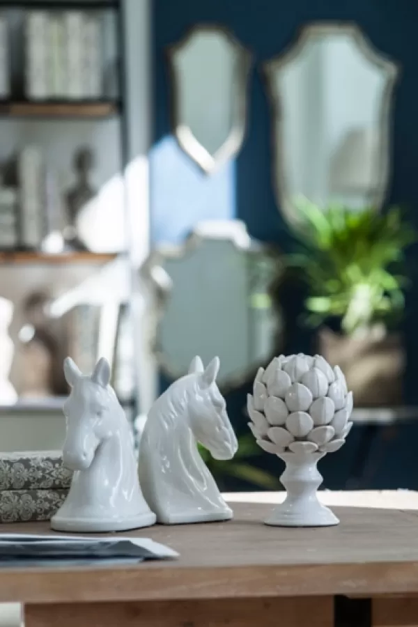 Decorative Accents-Kirkland's Home White Horsehead 2-Pc. Bookends