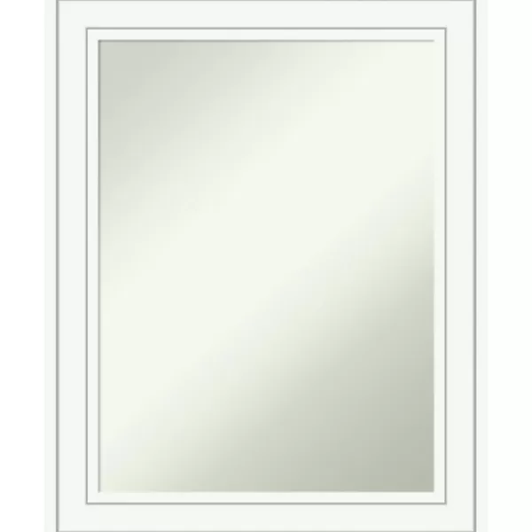 Decorative Mirrors-Kirkland's Home White Raised Frame Wall Mirror