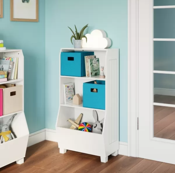 Bookshelves-Kirkland's Home White Toy Organizer Cubby Bookshelf