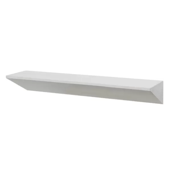 Shelves-Kirkland's Home White Wedge Wood Large Floating Shelf