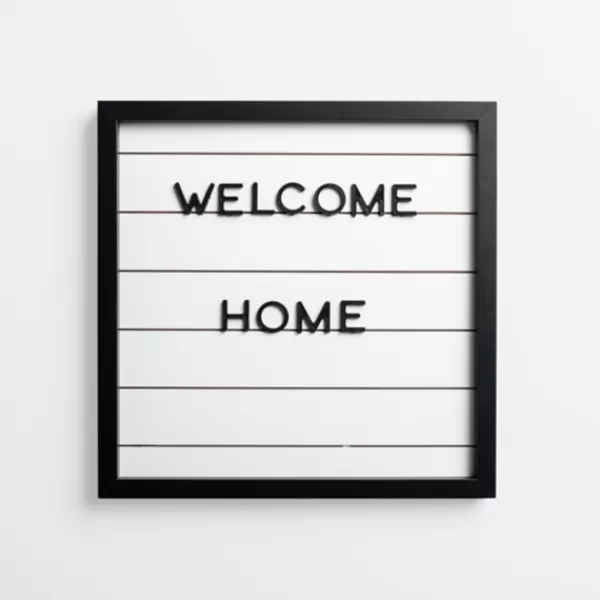 Memo & Chalkboards-Kirkland's Home White Wood Shiplap Letterboard White/Black