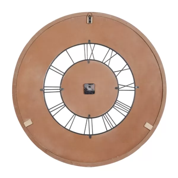 Clocks-Kirkland's Home White Wood Vintage Farmhouse Clock