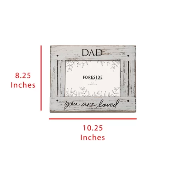 Picture Frames-Kirkland's Home Whitewashed Dad Picture Frame, 5X7