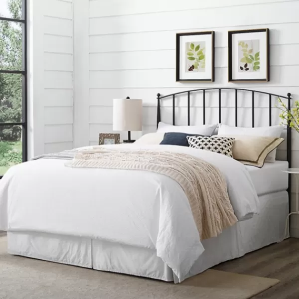 Beds & Headboards-Kirkland's Home Whitley Metal Slat King Headboard Black