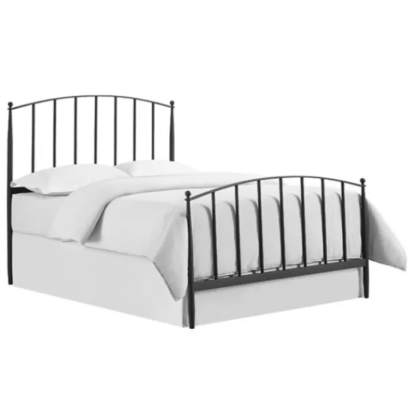 Beds & Headboards-Kirkland's Home Whitley Metal Slat Queen Bed Black