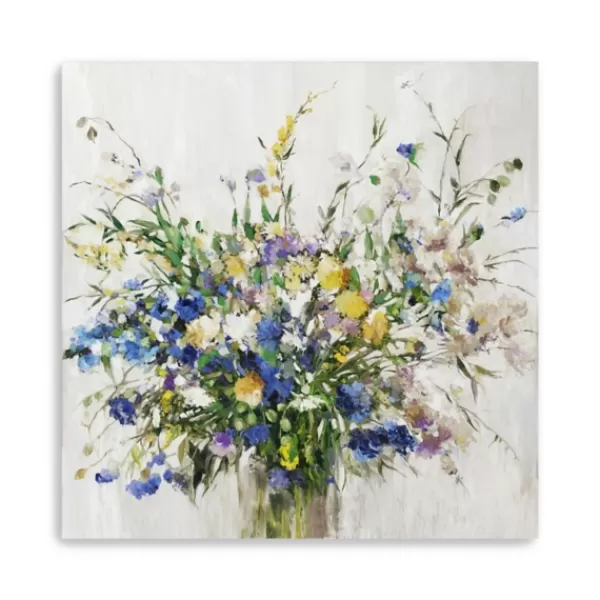 Canvas Art-Kirkland's Home Wild Grown Bouquet Canvas Art Print, 40X40 In. White/Multi