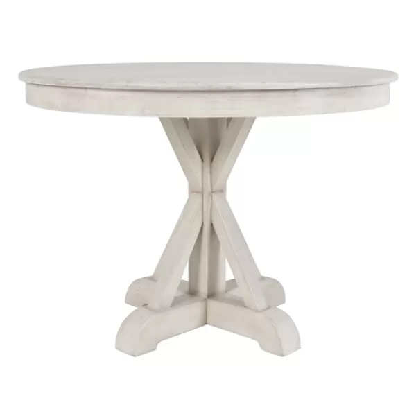 Dining Tables-Kirkland's Home Willa White Reclaimed Pine Wood Dining Table