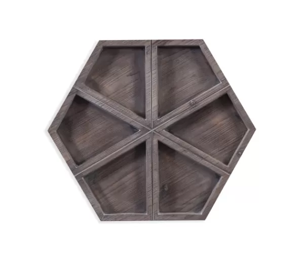 Wall Plaques-Kirkland's Home Wimbly Octagon Wall Plaque Gray