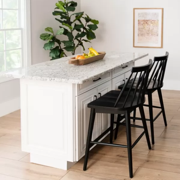 Bar Stools & Counter Height Stools-Kirkland's Home Windsor Counter Stool Black