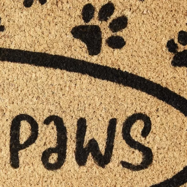 Doormats-Kirkland's Home Wipe Your Paws Coir Doormat Tan/Black