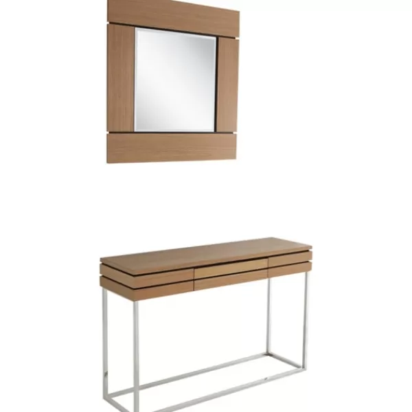 Console Tables-Kirkland's Home Wood 2-Pc. Console Table And Mirror Set Brown