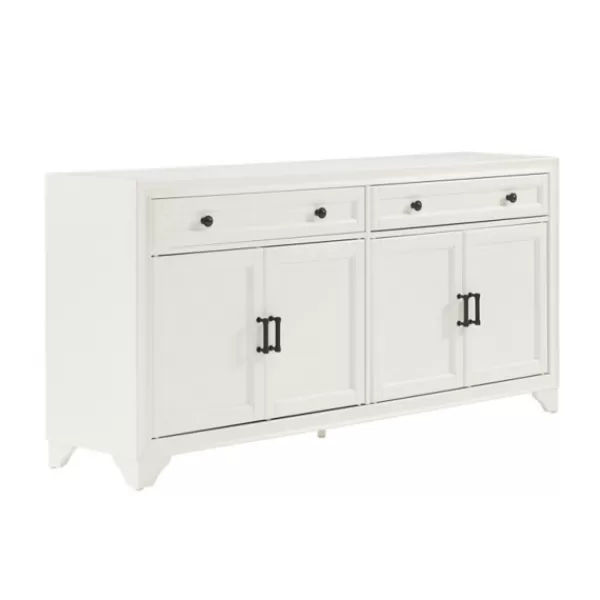 Cabinets & Sideboards-Kirkland's Home Wood 4-Door Sideboard Cabinet White