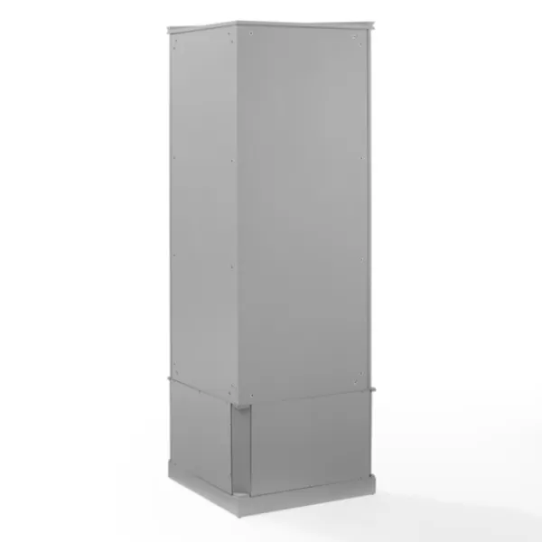 Entryway Furniture-Kirkland's Home Wood Drop Door Corner Hall Tree Gray