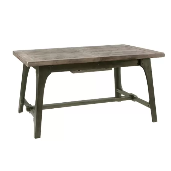 Dining Tables-Kirkland's Home Wood Extendable Dining Table Gray