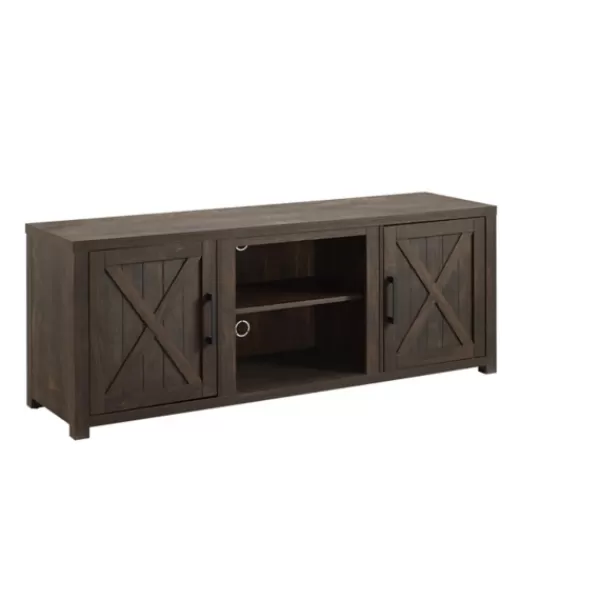 Tv Stands & Media Consoles-Kirkland's Home Wood Farmhouse Media Cabinet Brown