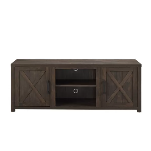 Tv Stands & Media Consoles-Kirkland's Home Wood Farmhouse Media Cabinet Brown