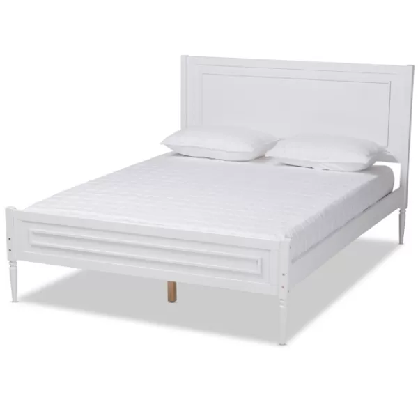 Beds & Headboards-Kirkland's Home Wood Full Platform Bed Frame White