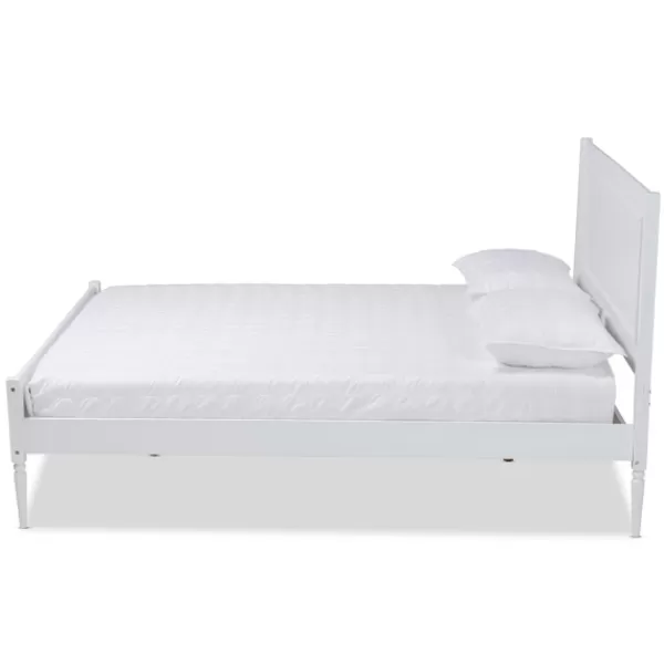 Beds & Headboards-Kirkland's Home Wood Full Platform Bed Frame White