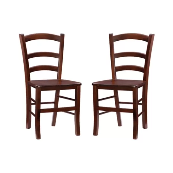 Dining Chairs-Kirkland's Home Wood Ladderback Dining Chairs, Set Of 2 Brown