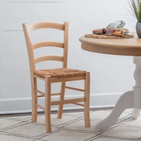 Dining Chairs-Kirkland's Home Wood Ladderback Dining Chairs, Set Of 2 Tan