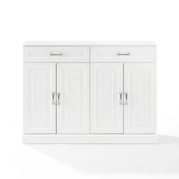 Cabinets & Sideboards-Kirkland's Home Wood Panel 4-Door Cabinet White