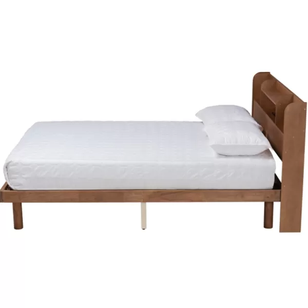 Beds & Headboards-Kirkland's Home Wood Shelves Full Platform Bed Brown