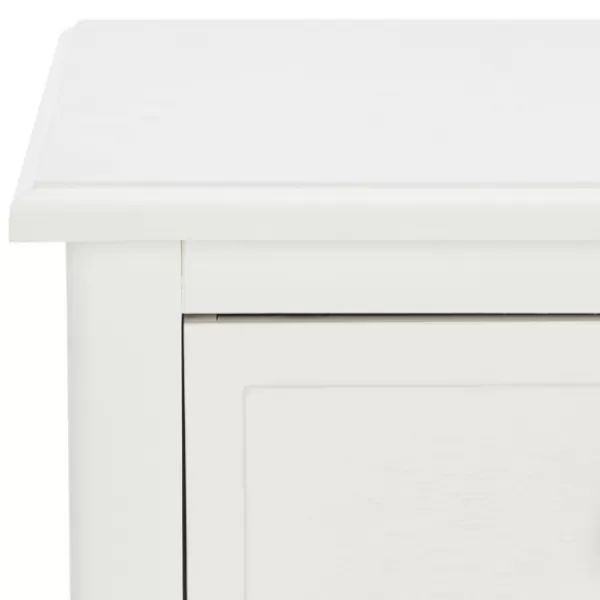 Accent & End Tables-Kirkland's Home Wood Side Table With Baskets White