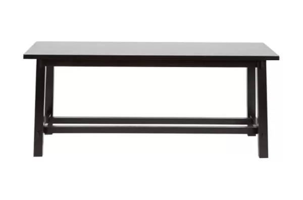 Benches & Ottomans-Kirkland's Home Wood Simple Farmhouse Bench Black