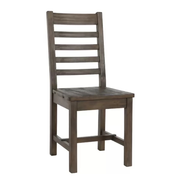 Dining Chairs-Kirkland's Home Wood Slatted Back Dining Chair Brown