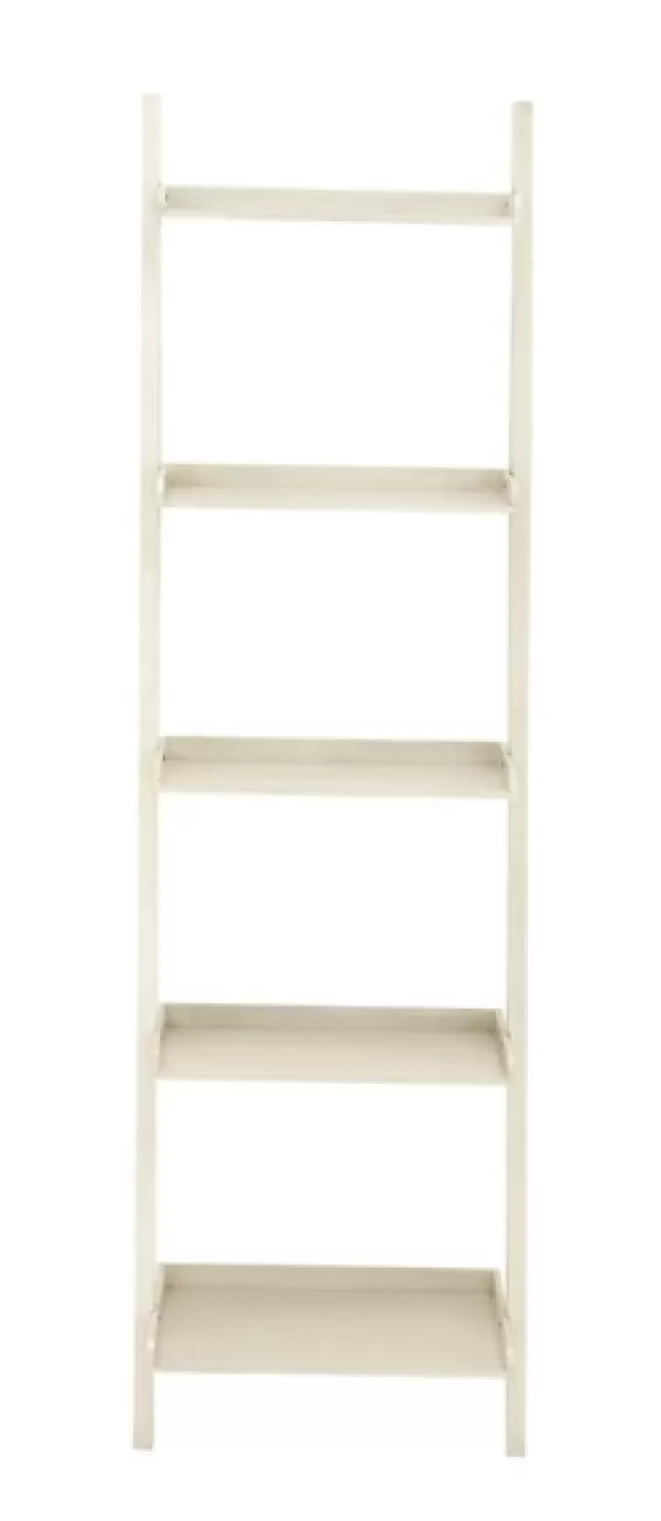 Bookshelves-Kirkland's Home Wooden Leaning Shelf White